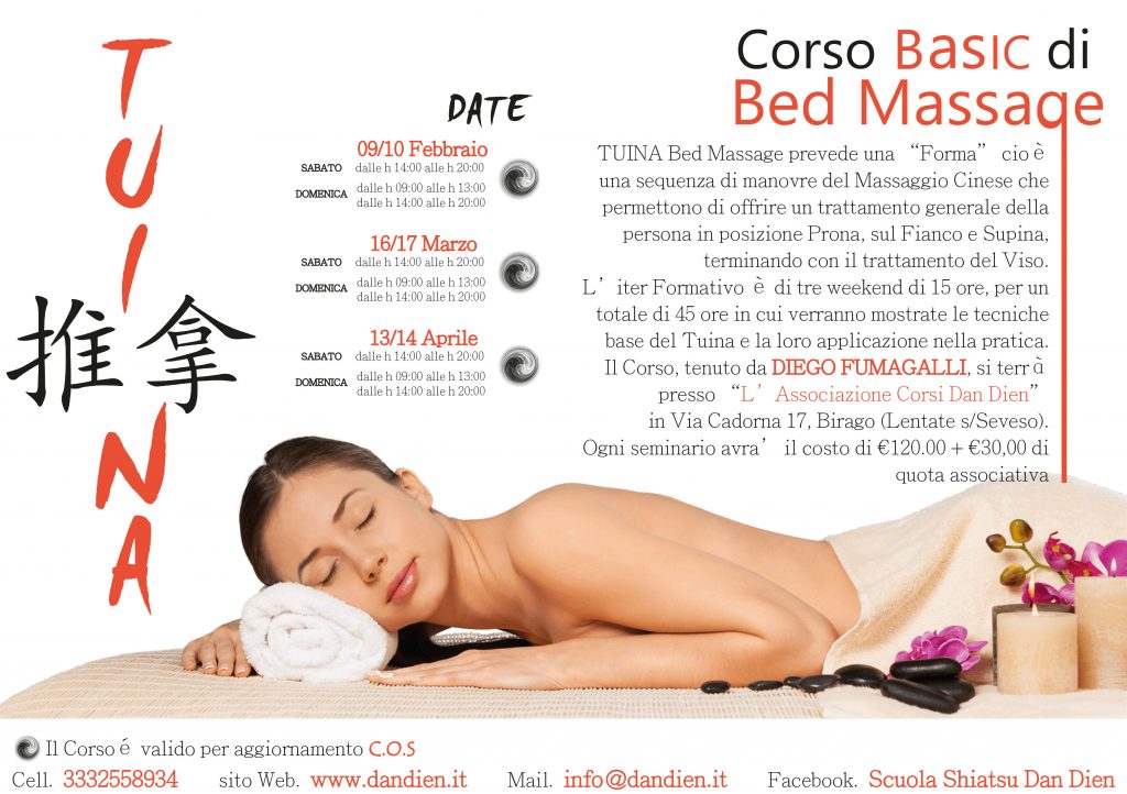 Tuina - corso Basic di Bed Massage