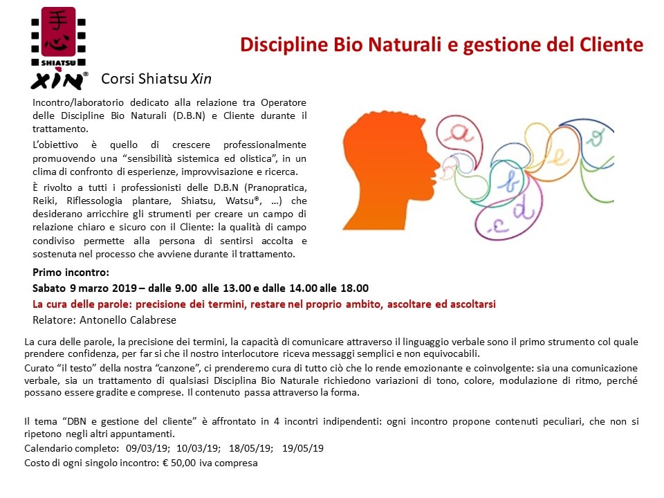Discipline Bio Naturali e gestione del cliente