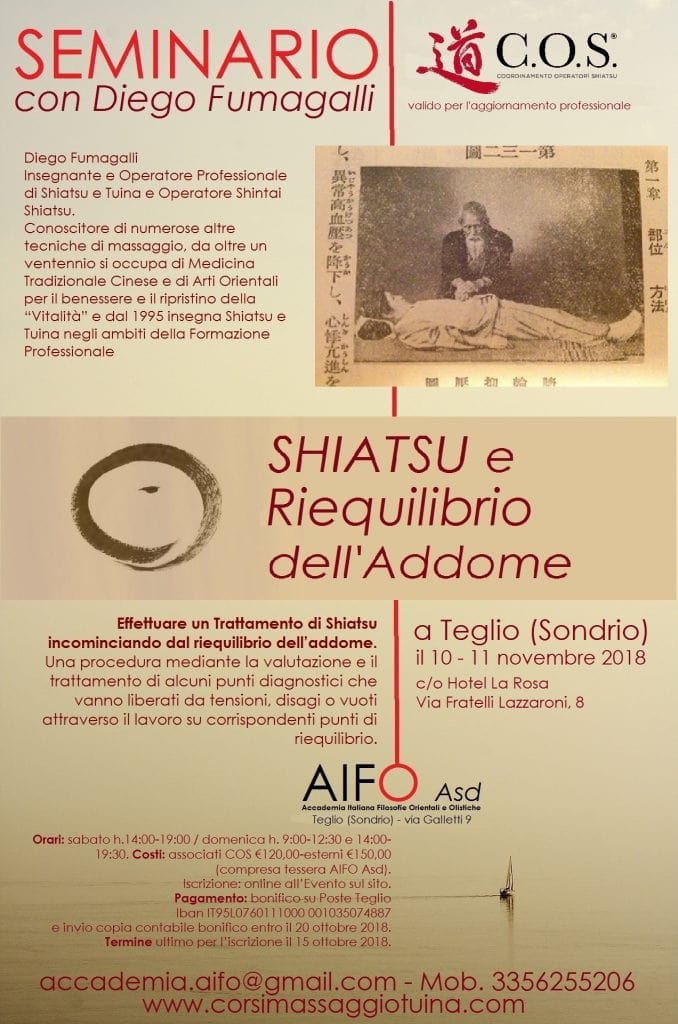 Shiatsu e riequilibrio dell’addome