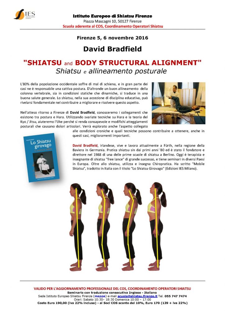 Shiatsu ed allineamento posturale