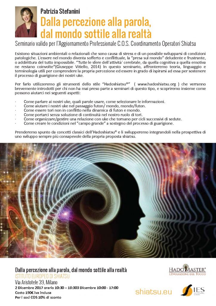 Dalla percezione alla parola, dal mondo sottile alla realtà