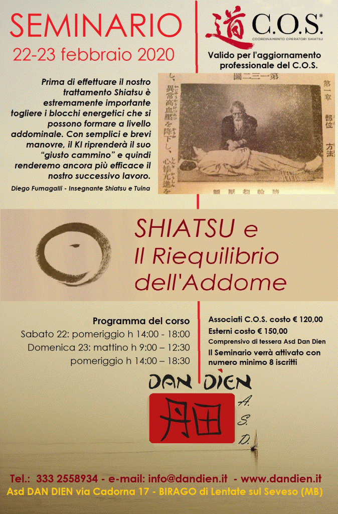 Shiatsu e riequilibrio dell’addome