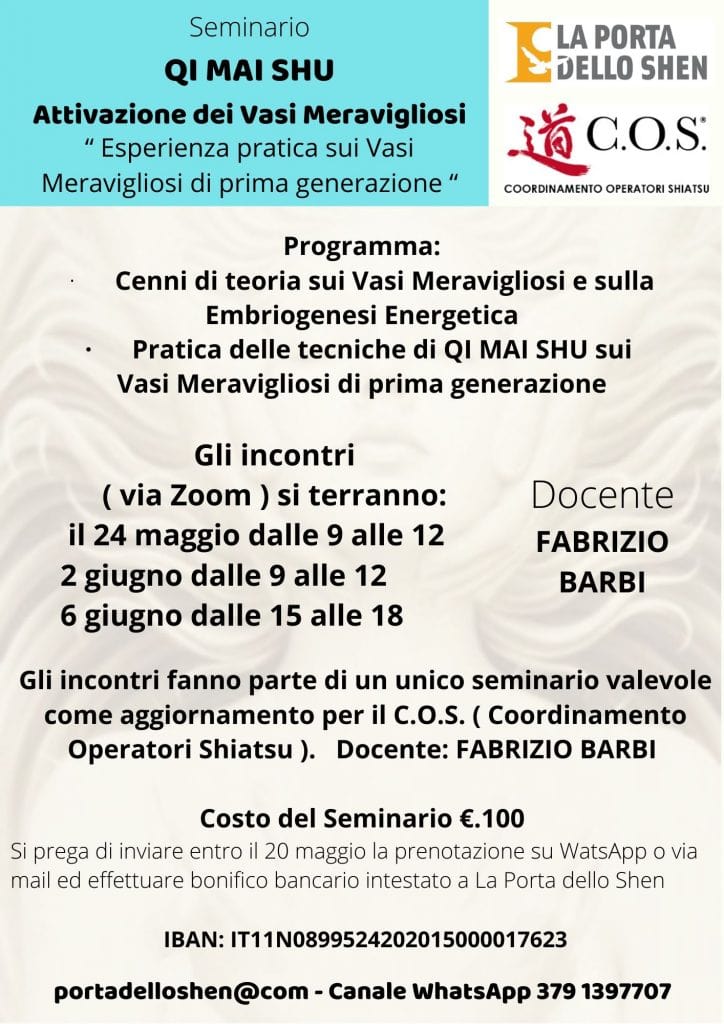 Qi Mai Shu – attivazione dei vasi meravigliosi